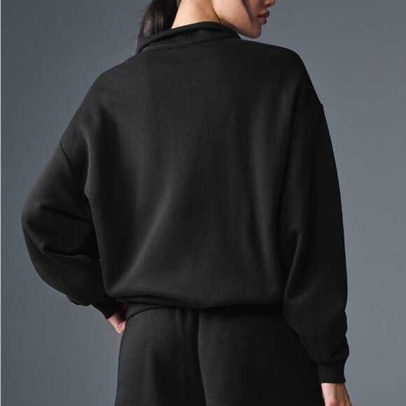 ALO Yoga Black Accolade 1/4 Zip Pullover NWT - Picture 5 of 8